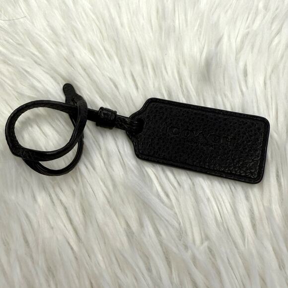 Coach Black Replacement Hang Tag Bag Charm - Picture 1 of 3